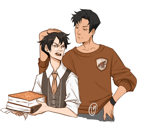 zhuy-clamp-doodles:University AU where Watanuki is a 28 years...