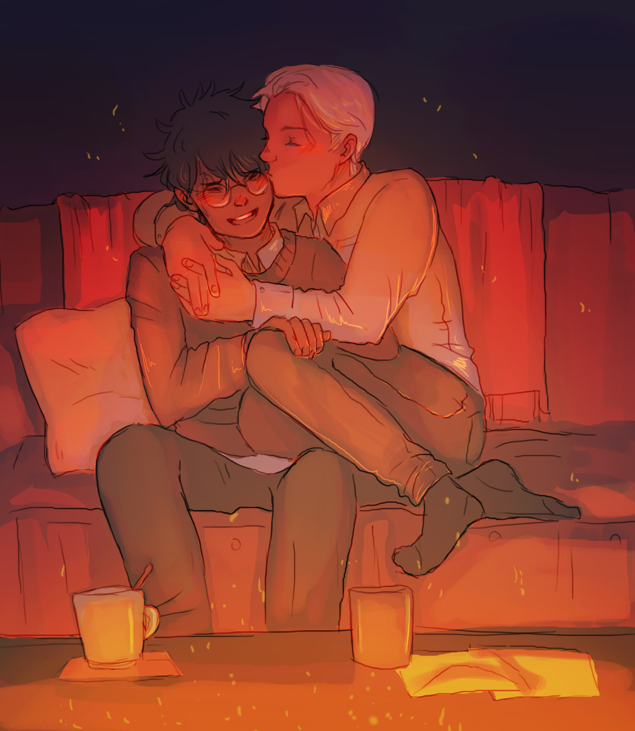 gorgeous,soft drarry,im so here for this,drarry af,amazing fanart 