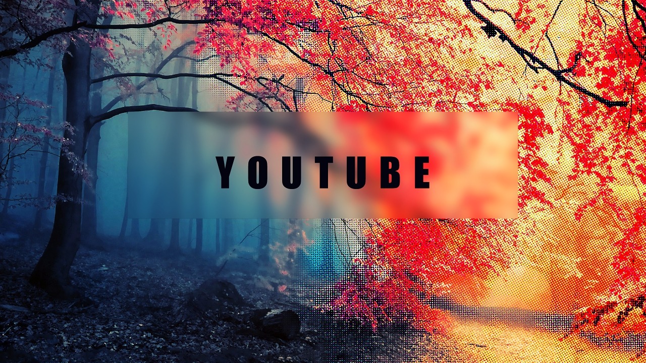 youtube channel art template for photopad