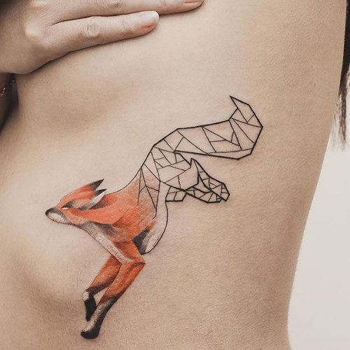 geometric tattoos on Tumblr