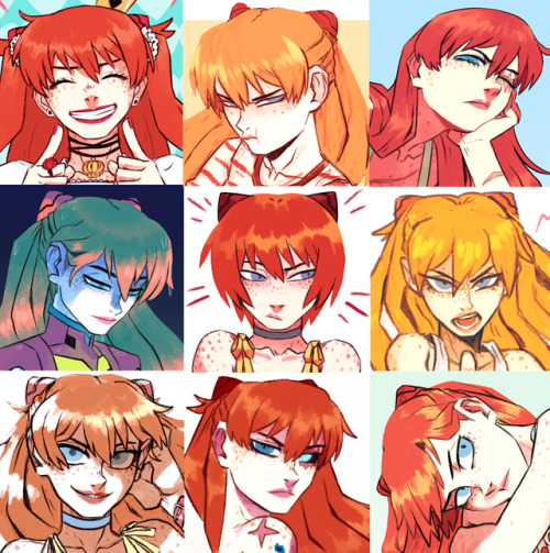 jbillustration:lookit all this asuka im out here drawin