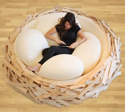 cubebreaker:<br /><br />Available in four sizes, OGE Creative’s Giant Birdsnest bed fuses furniture and playground, making it the perfect hatching spot for new ideas.<br />