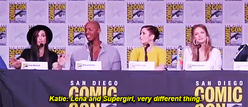 5by5brittana:Kara and Supergirl are not the same person as...