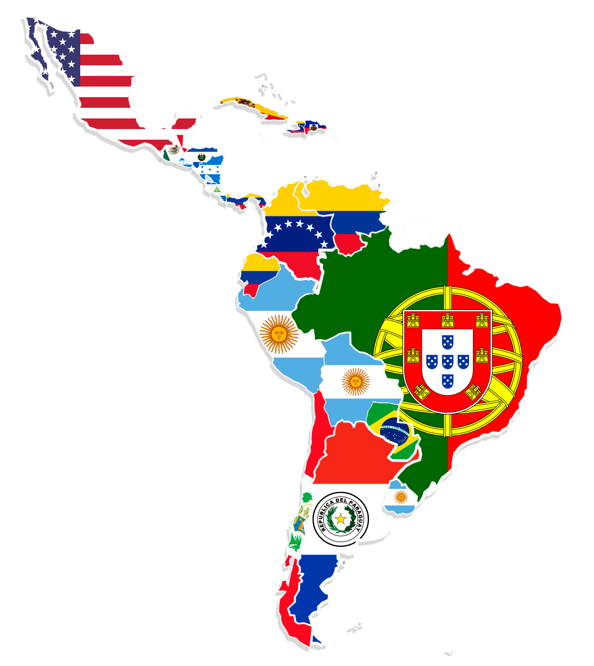 Map Of Latin America Countries