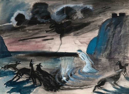 drakontomalloi:Tove Jansson - Midwinter Wolves. N.d., 1930s