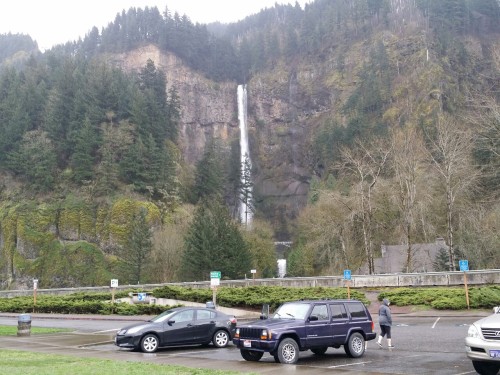 Multnomah Falls on our way home from a weekend in Bellingham.