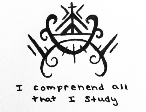 power-of-three:“I comprehend all that I study” sigil for...