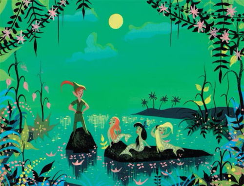 kingdomofanimation:Mary Blair, Peter Pan Mermaid Lagoon concept...