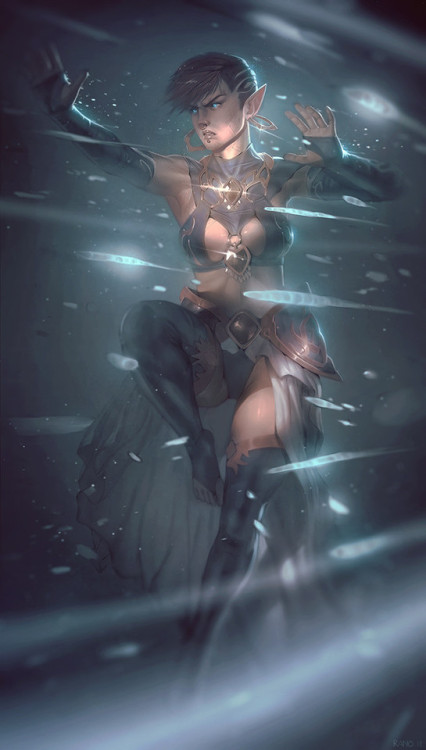 elfgirls:Ice Mage byJoseph Rahamefy