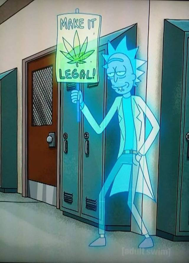 Rick And Morty Weed Wallpaper