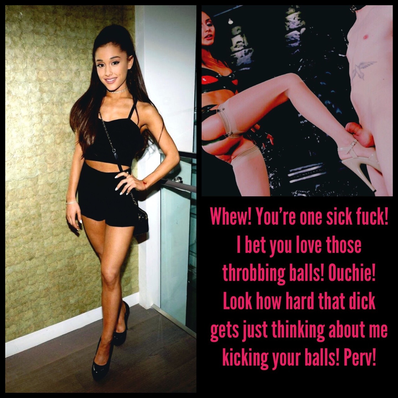 Muscle Femdom Porn Captions - Ariana Grande FemDom JOI Captions - 10 Pics ...