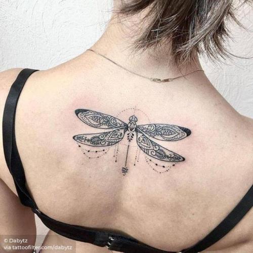 By Dabytz, done in Morelia. http://ttoo.co/p/29285 insect;dabytz;dragonfly;animal;facebook;upper back;twitter;illustrative
