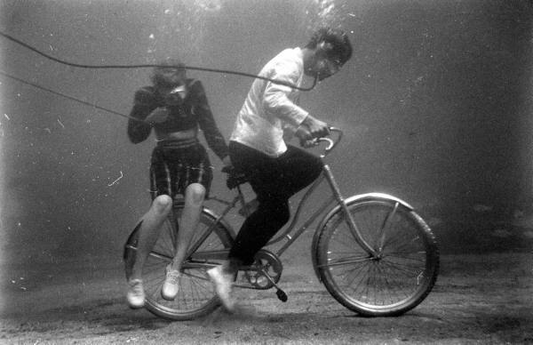 barbaromahony: “Sam Shere. Underwater bicycling, February 1947. ”