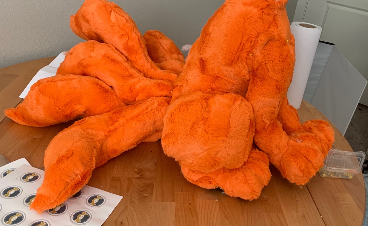 giant kurama plush