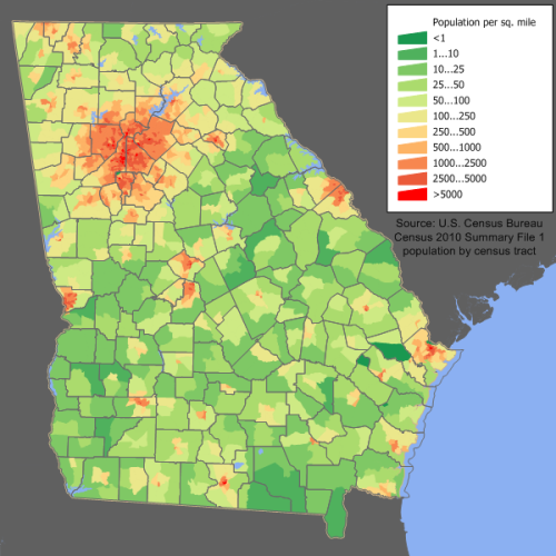 Population Density Map of Maps on the Web