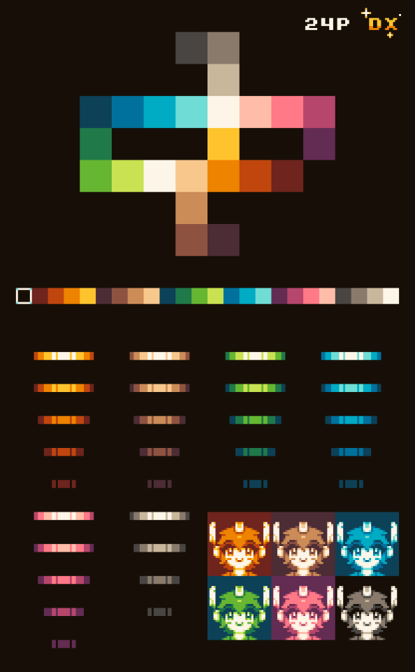 GrafxKid — Updated the browns in my 24 color palette. They...