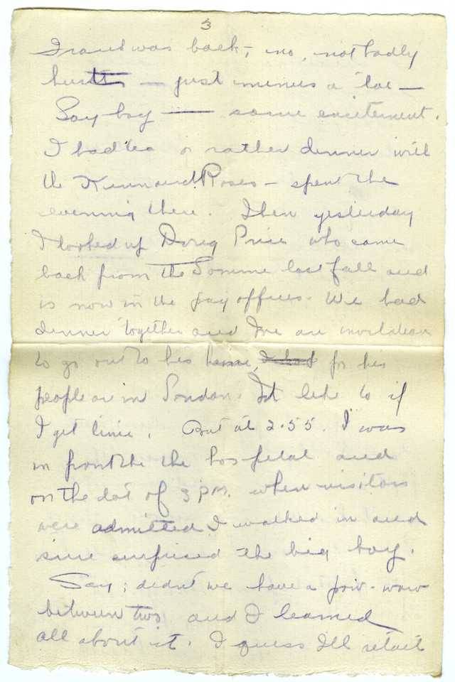 12 September 1917 - Letter to Ernest from London... - From The Somewhere