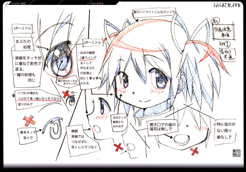 homurahyakuya:Official Character Design of Madoka Kaname,...