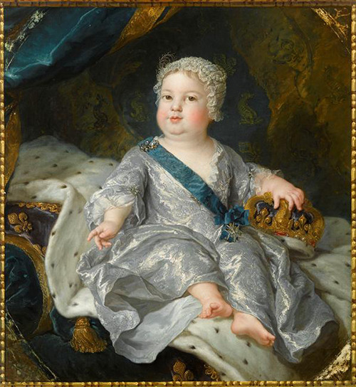 A portrait of Louis de France (1729-1765) as an infant by Alexis Simon Belle.
[credit: © RMN-Grand Palais (Château de Versailles) / Gérard Blot]