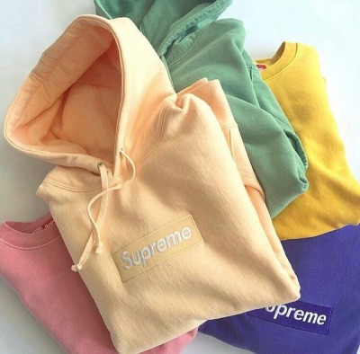 supreme pastel hoodie