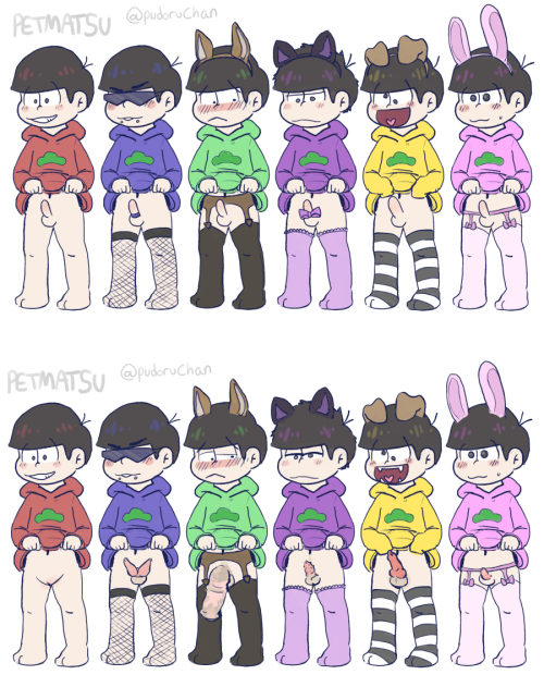 petmatsu:Yeee ♡  The top row is normal petmatsu, the bottom...