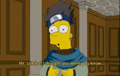 milkshake-fairy:this smithers scene screamed sasuke uchiha 