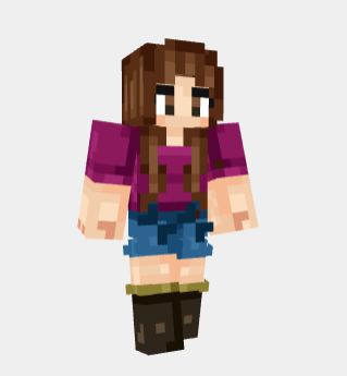 ♥~ Rere ~♥ Request | Malia Tate (Long hair in the description) Minecraft Skin