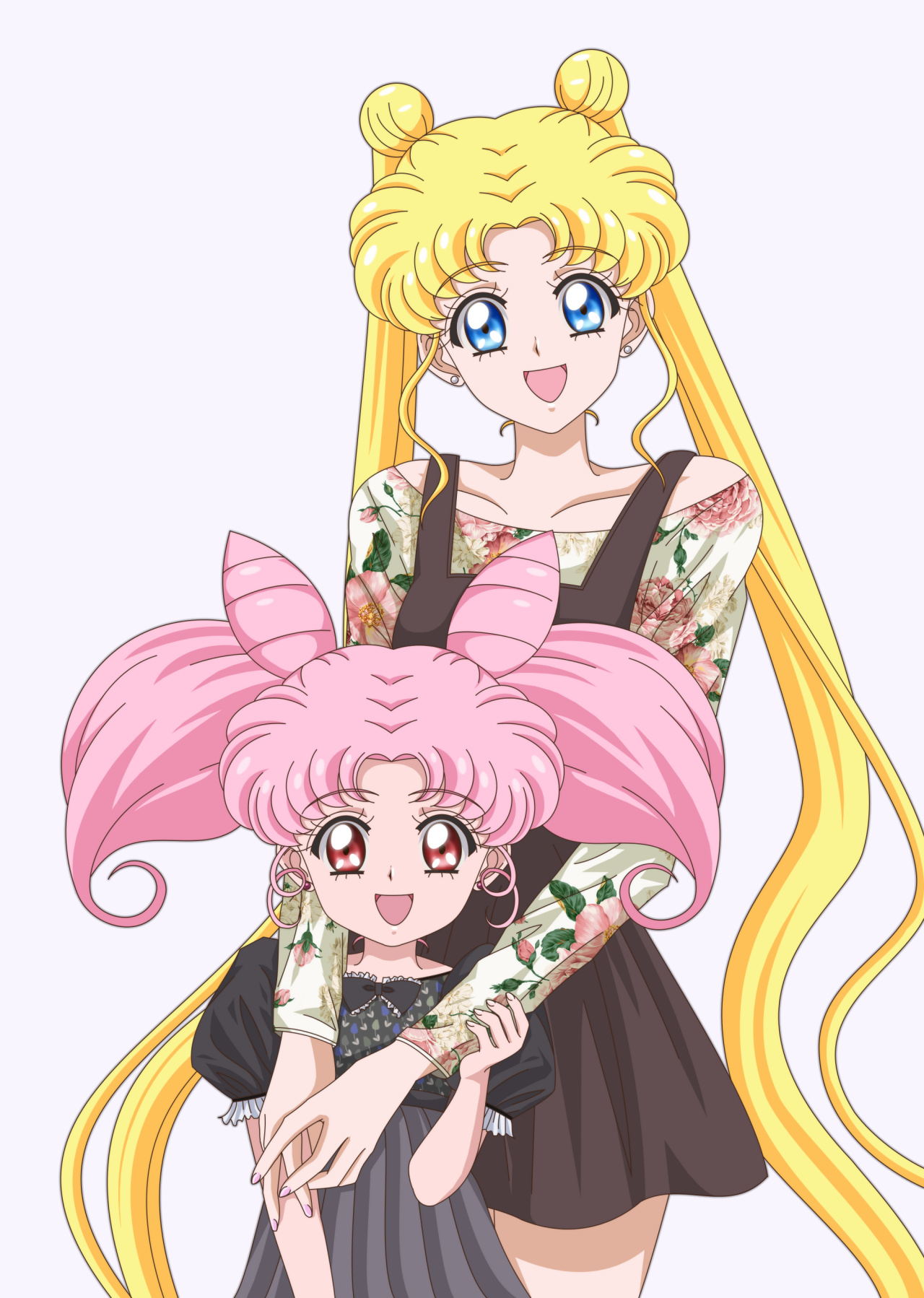 Pretty Guardian Sailor Moon Usagi Chibiusa Fanart