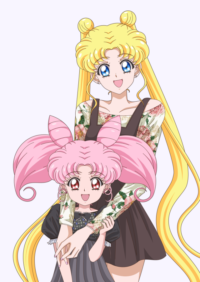 Pretty Guardian Sailor Moon — Usagi & Chibiusa fanart!