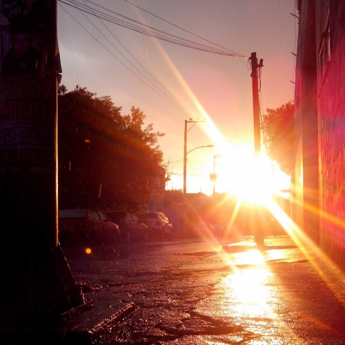 La tarde de un día raro