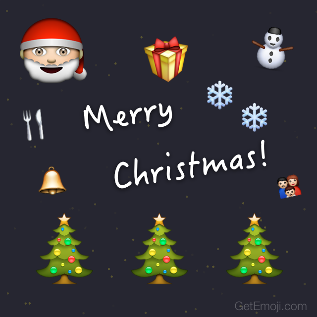 😋 Emoji Blog • Merry Christmas! 🎄🍴⛄🎁 🎅👪🔔