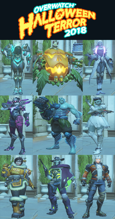 sexyladyface:Overwatch Halloween Terror 2018 Skins