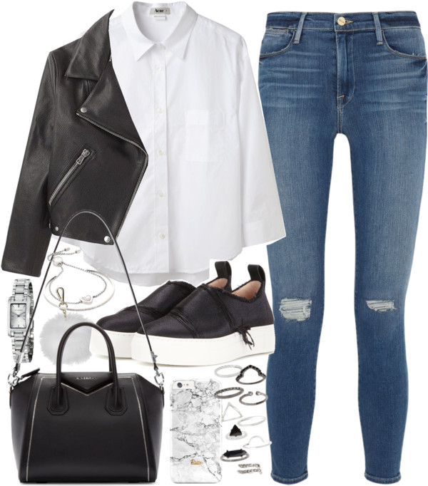 The Polyvore Collection — styleselection: Outfit with a shirt and ...