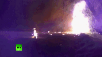 メキシコ ガソリン泥棒  パイプライン爆発炎上