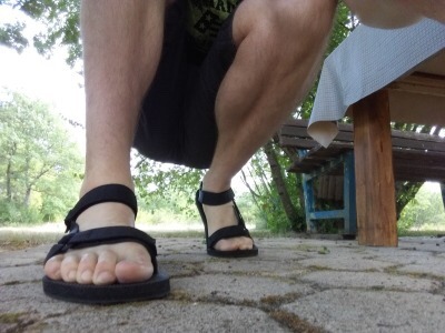 guys in sandals