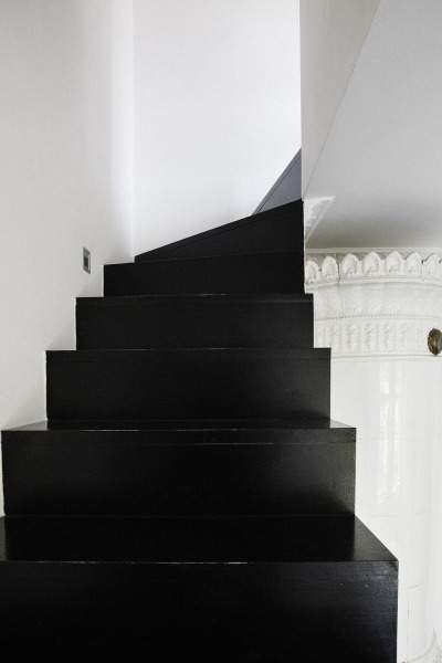 Interesting stairs in this loft apartment designed by architect Andreas Martin-Löf