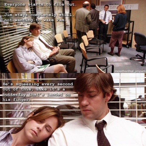 morethanthatfic:Love how this quintessential Jim & Pam scene...