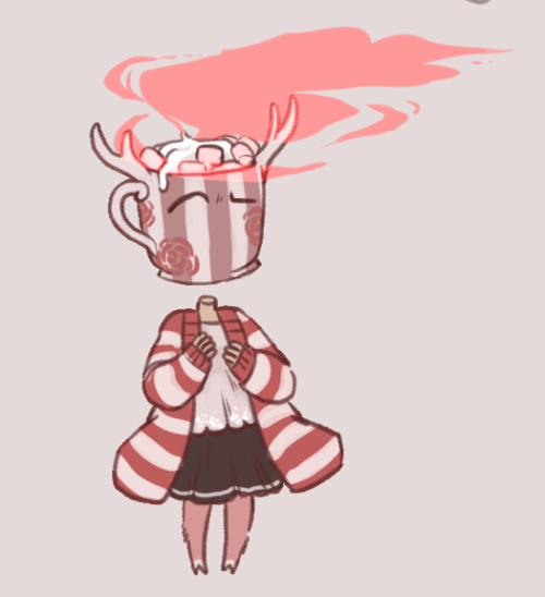 otchidraws:my Persona as Objecthead would be Hot cocoa with...