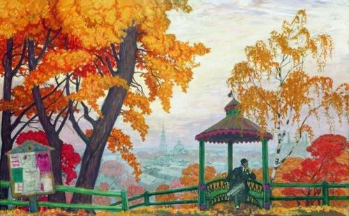 artist-kustodiev:Autumn, Boris...