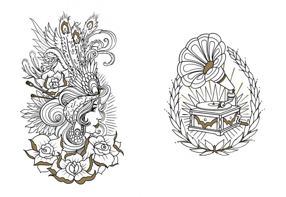 DesignCloud - The Tattoo Colouring Book by Megamunden ...