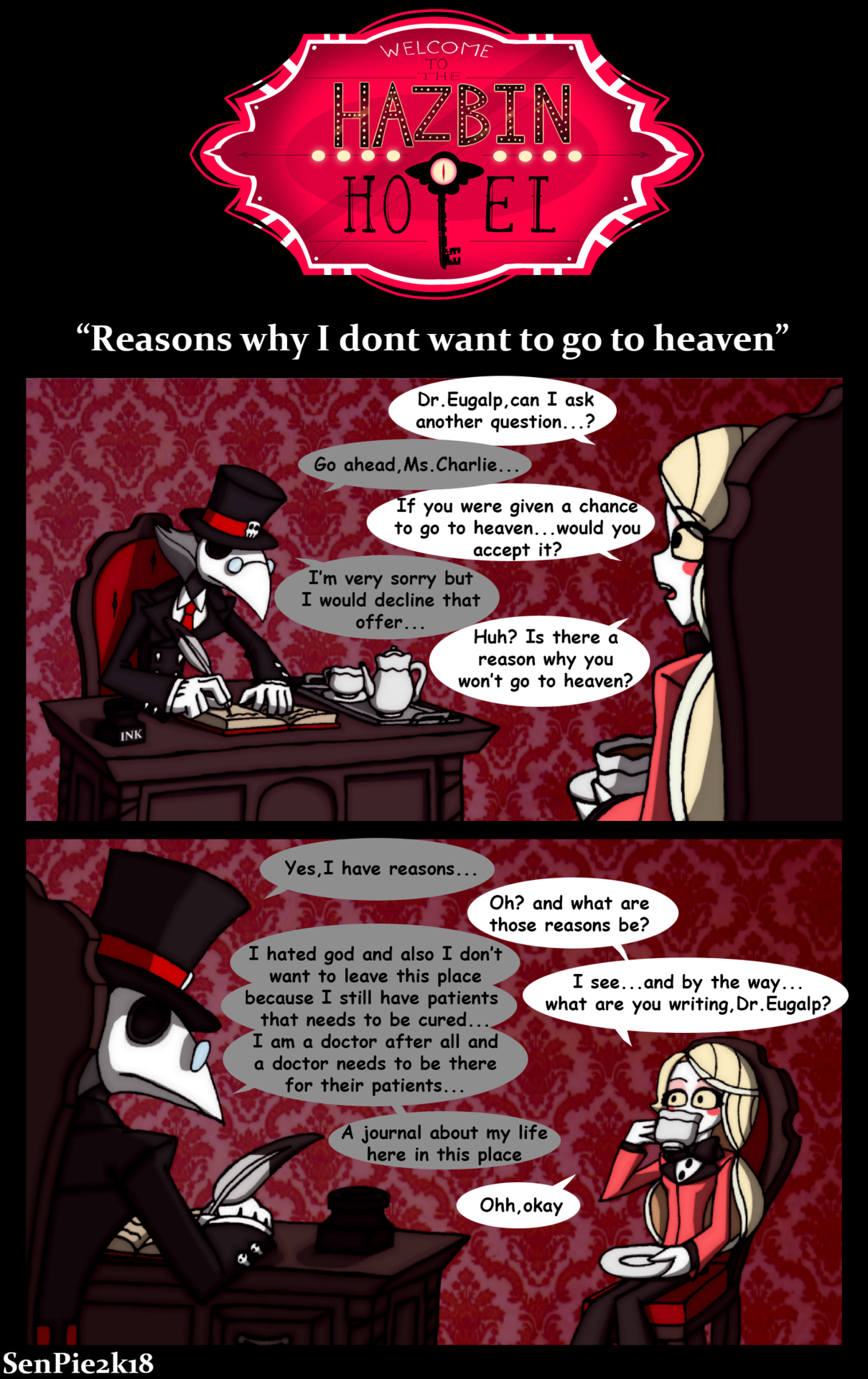 Hazbin Hotel with Sinner's Key — dreugalp: Charlie: “So how long have ...