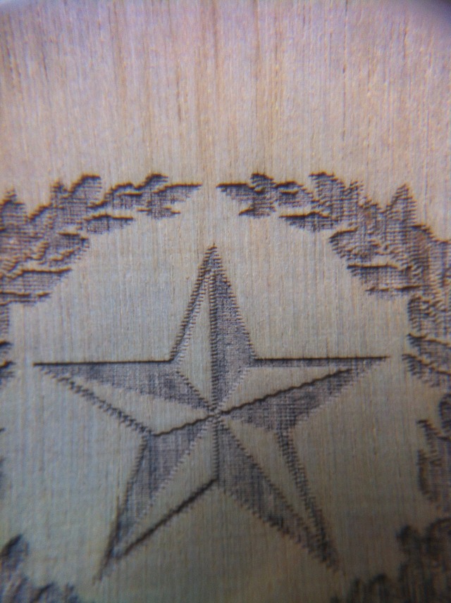 This is a test engraving on wood for a client... - Trotec Frustrations