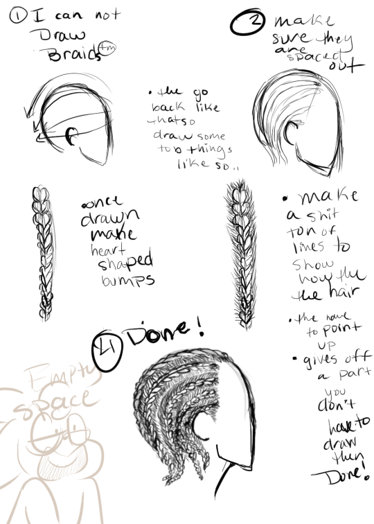 How To Draw Cornrows Male