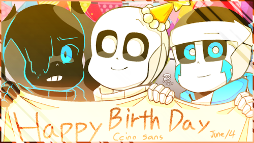 paint4234:June/4 is Ccino sans BIRTH DAY~~~Nightmare sans...