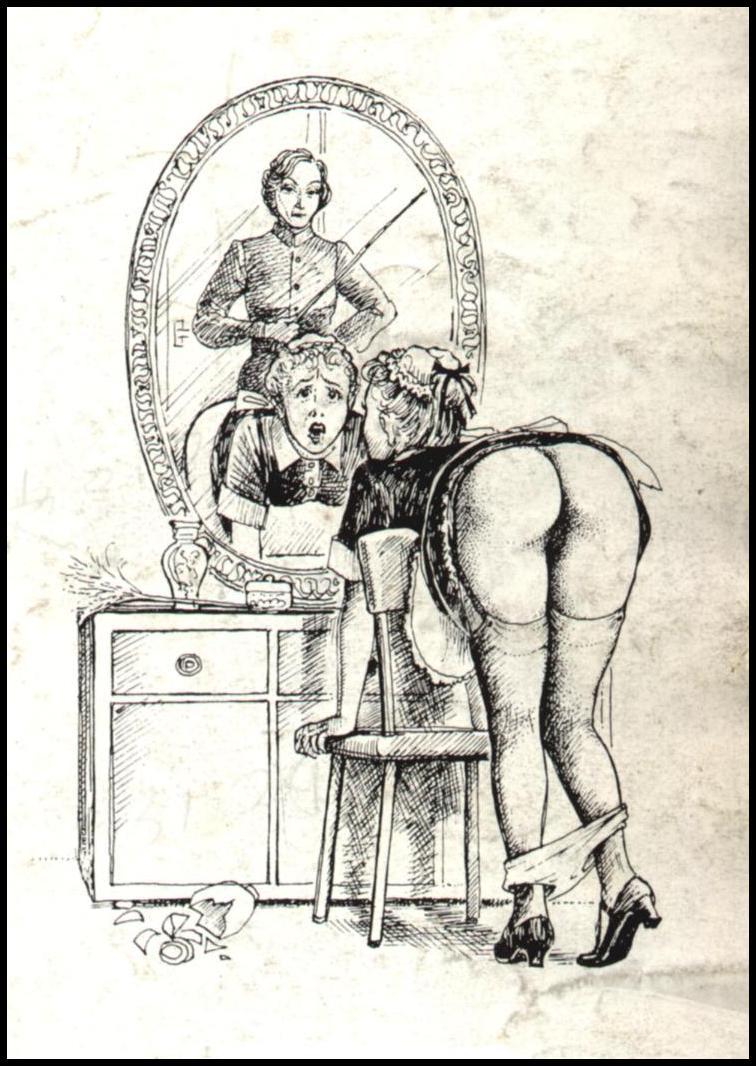 Paula Bare Ass Caning Drawings - Lynn Paula Russell Spanking Drawings | My XXX Hot Girl