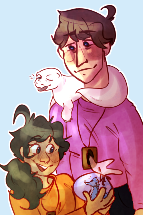 kindcolors:pets!!! the seahorse is named seto 2also undercut...