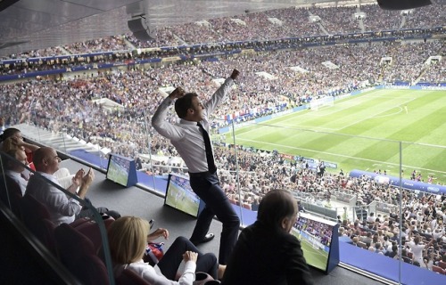 kumarajeet21:French President Emmanuel Macron reaction after...