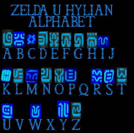 the legend of zelda hylian font