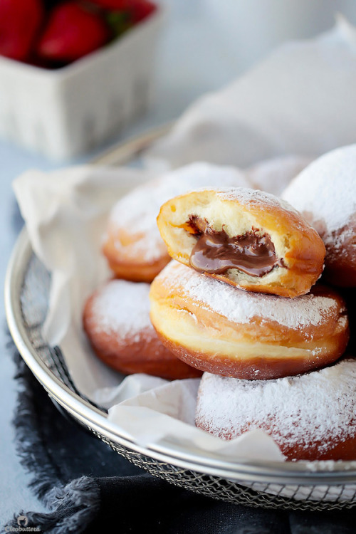 sweetoothgirl:Nutella Donuts (Ponchiks)