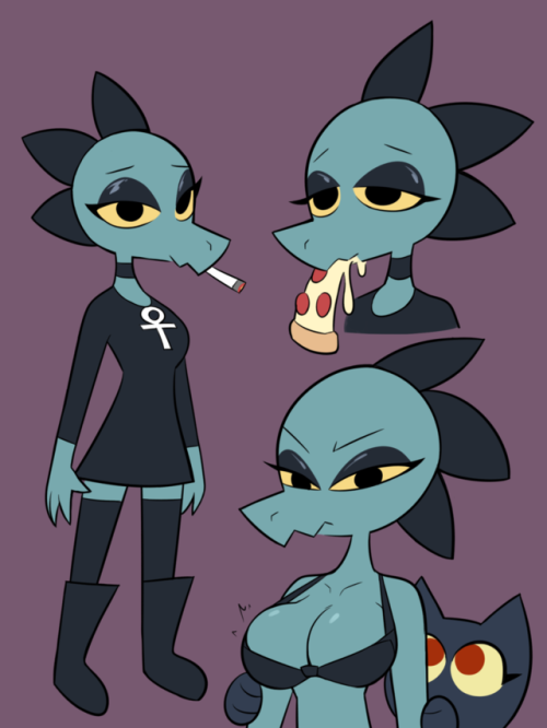 Quick doodle of Bea from Night in the Woods